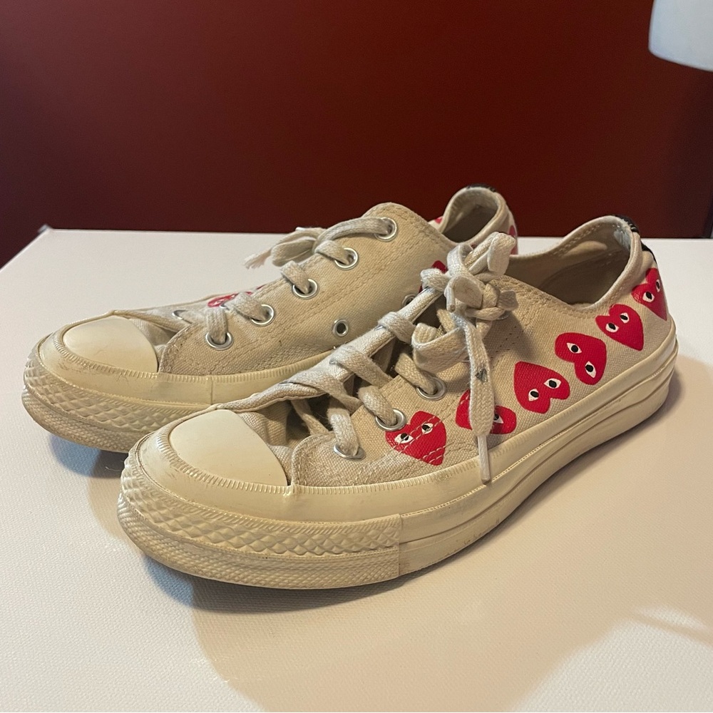 Converse x Comme des garçons Women’s Chuck Taylor Low Top Heart AOP‎ CDG Shoes